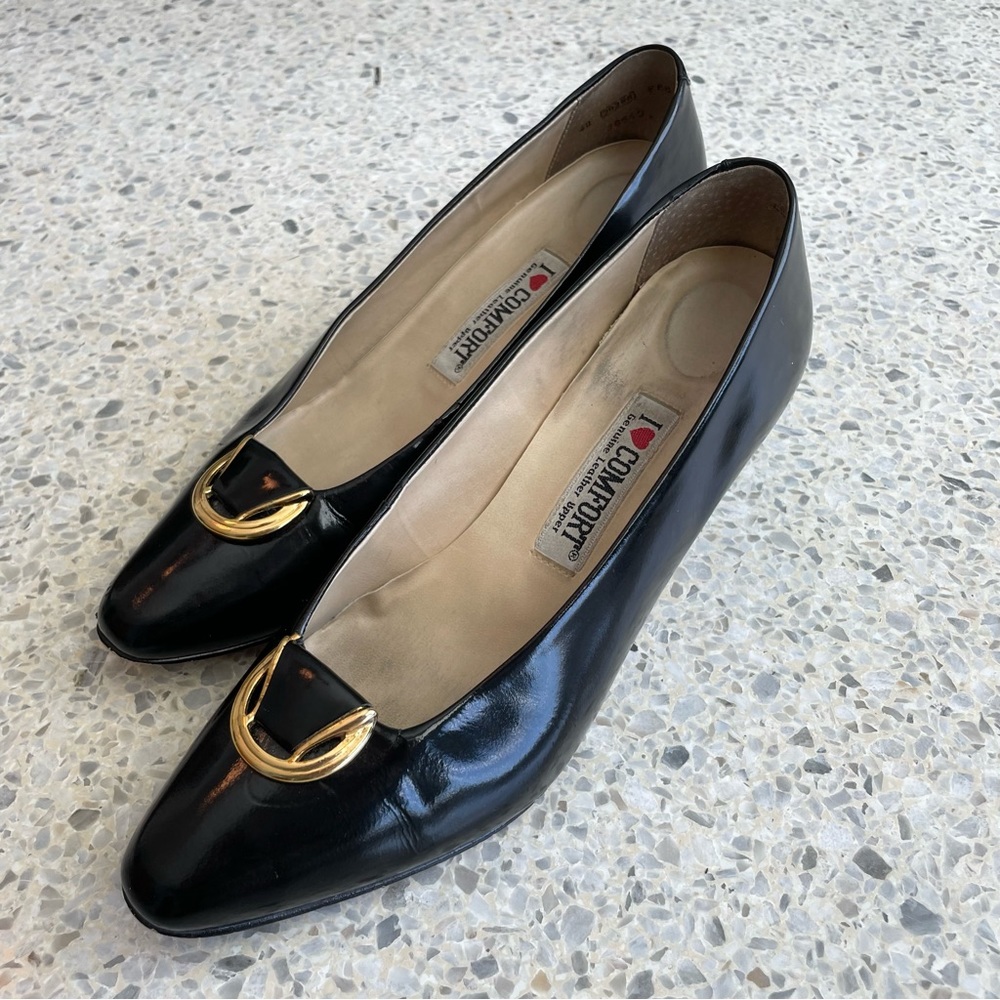 2” Kitten Chunky Heel Perfect Paten Leather Y2K Dark Academia Classic Mob Wife